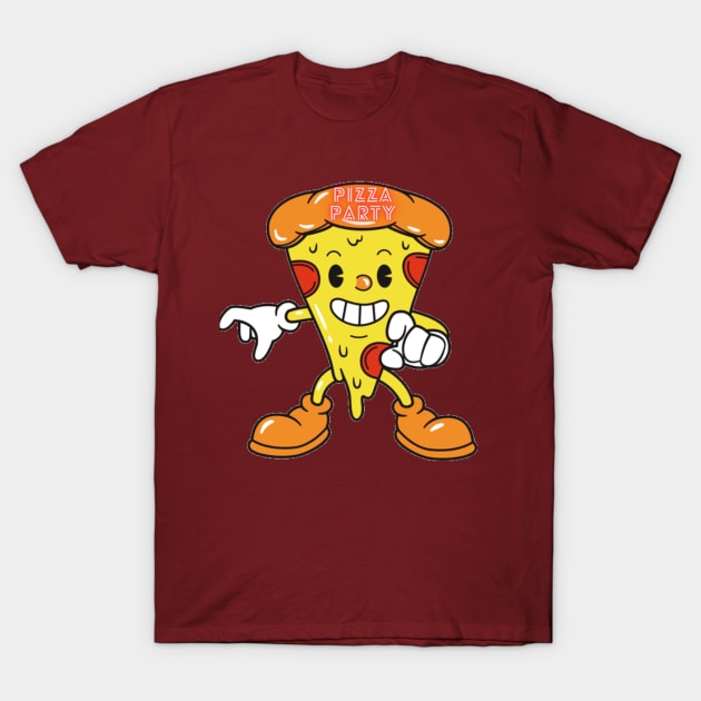 Pizza party T-Shirt by Jo3Designs